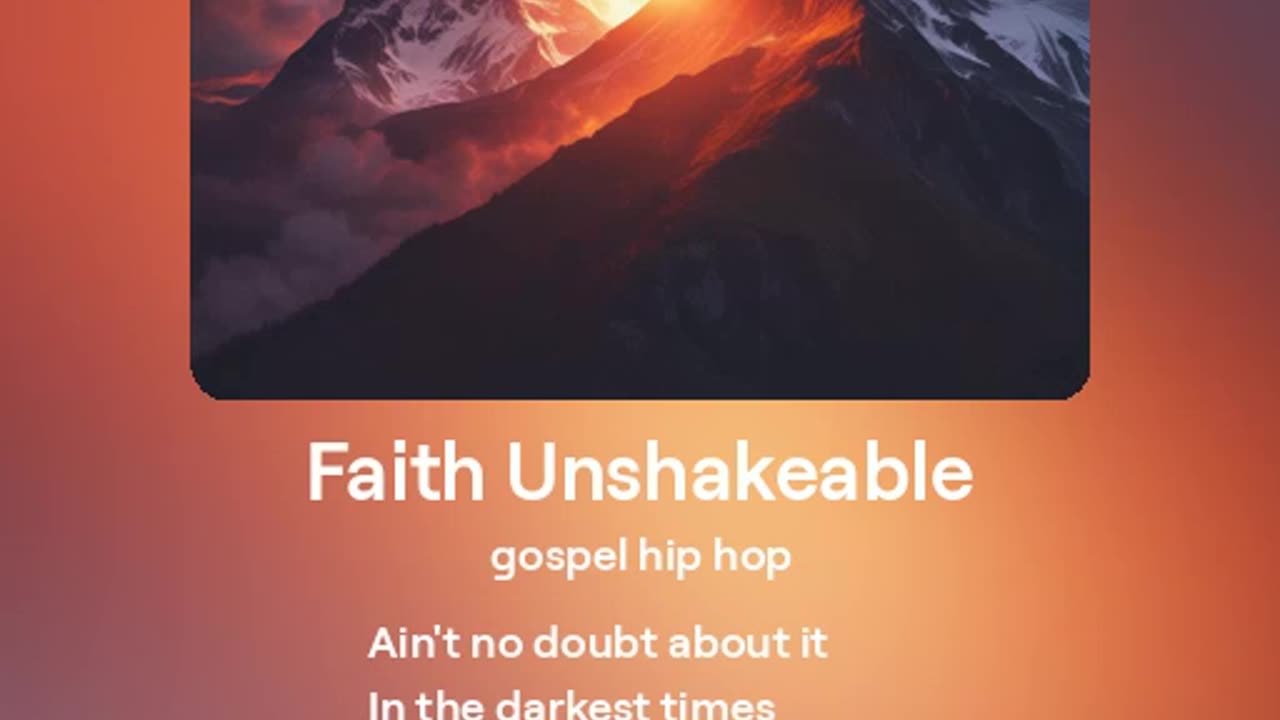 Faith Unshakeable [SONG SAMPLE]