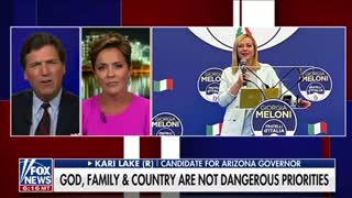 Kari Lake Joins Tucker Carlson Italy Elects First Populist Female Prime Minister