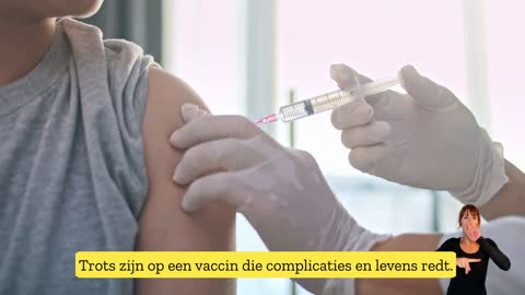 Griepprik vaccinatie advertentie Spaanse overheid