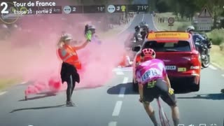 Eco Activists Smoke BombTour de France