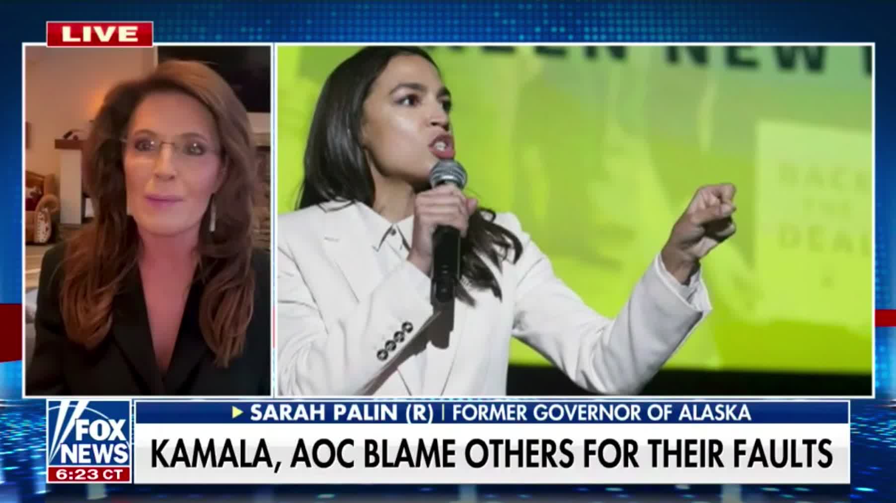 Sarah Palin reacts to AOC accusing her Republican critics of being sexually frustrated