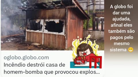 Depois que esqueceram de colocar o pozinho no chapéu,eles correram e pagaram pra incêndiar o barraco e, olhem quem está lá na cena, o próprio autor do crime o, Metrópoles ! 😁🔥🔥