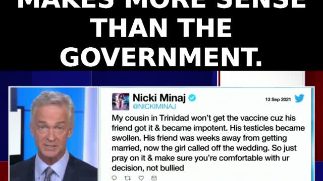 Nicki Minaj makes more sense than the government. Who would've thought