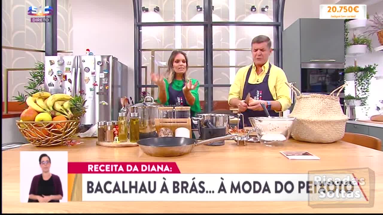 Diana Chaves dá bronca em direto, "Bacalhau à Broche"