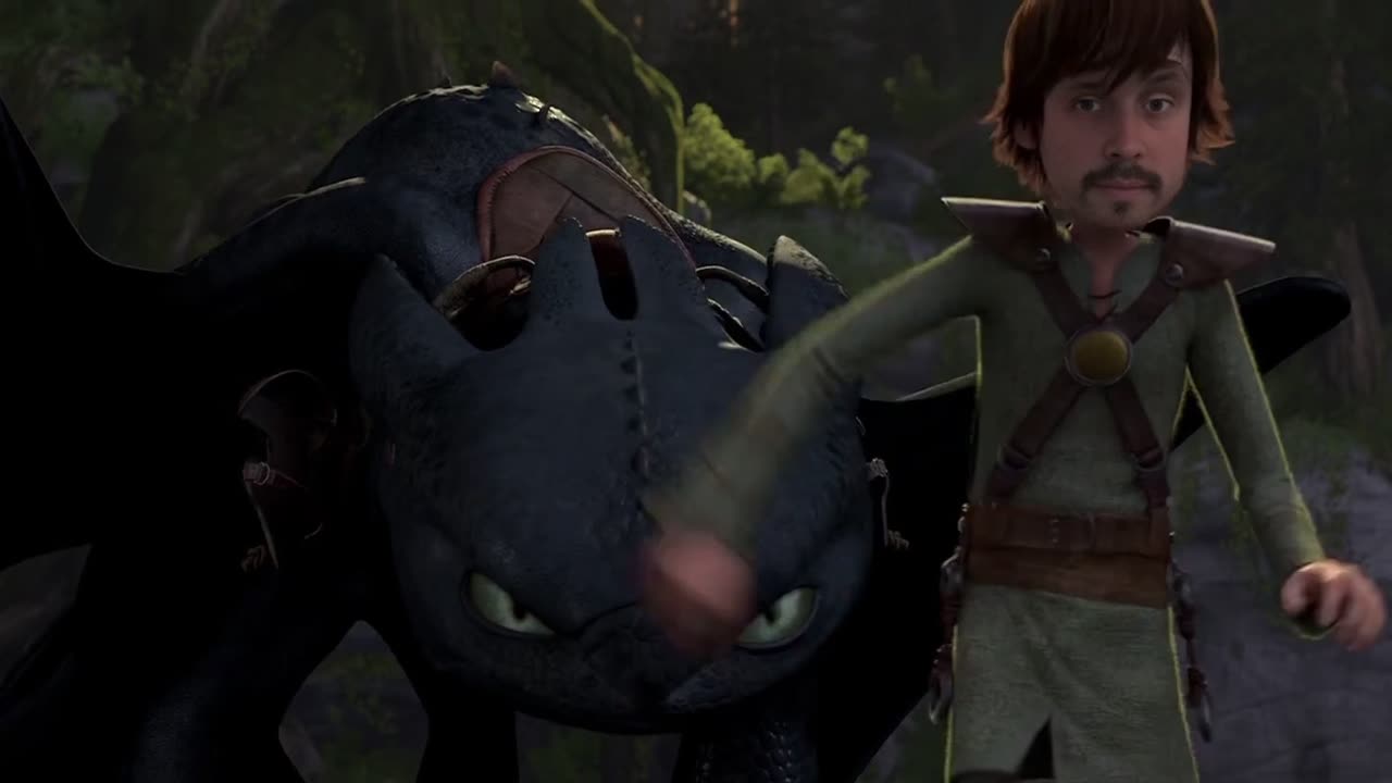 How to Train Your Dragon - Matt introduces Toothless to Blonde
