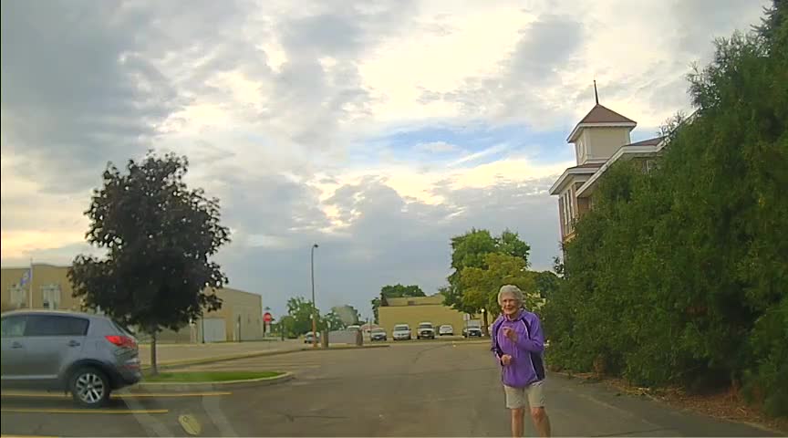 Dash Cam Captures Officer Joining 92-Year-Old Woman For Impromptu Dance Off