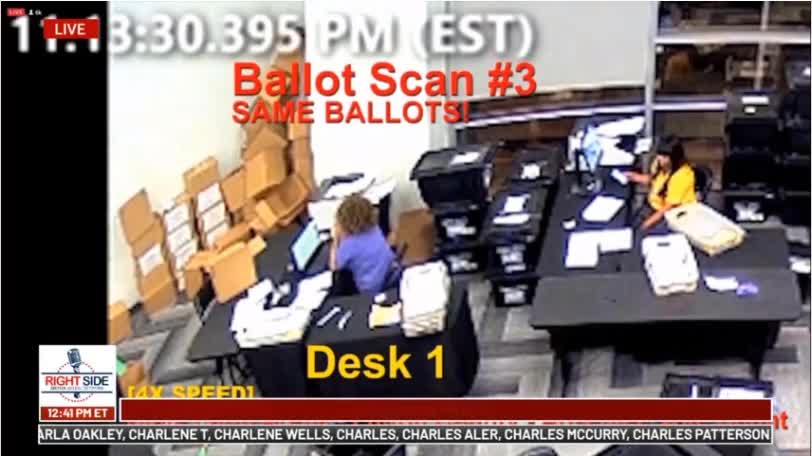 Ruby Freeman Scanning Ballots