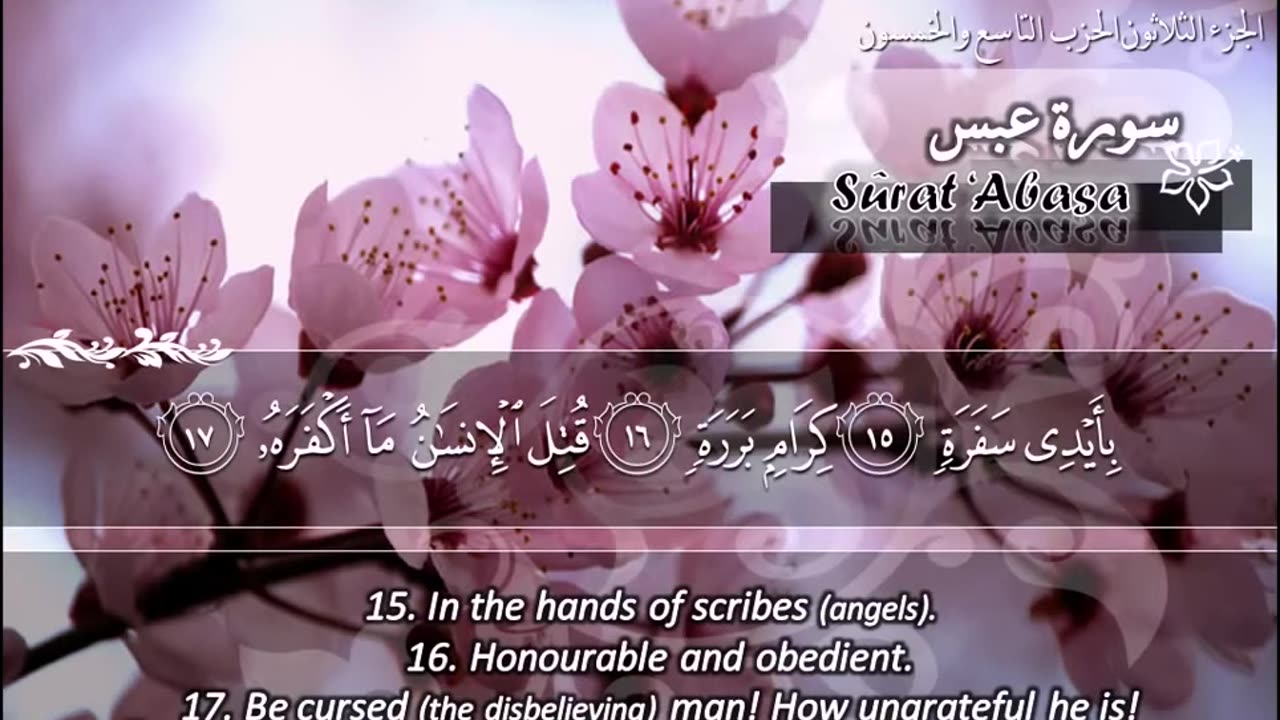 80.SURAH 080 ABASA RECITATION BY SHEIKH MAHER AL MUAIQLY.mp4