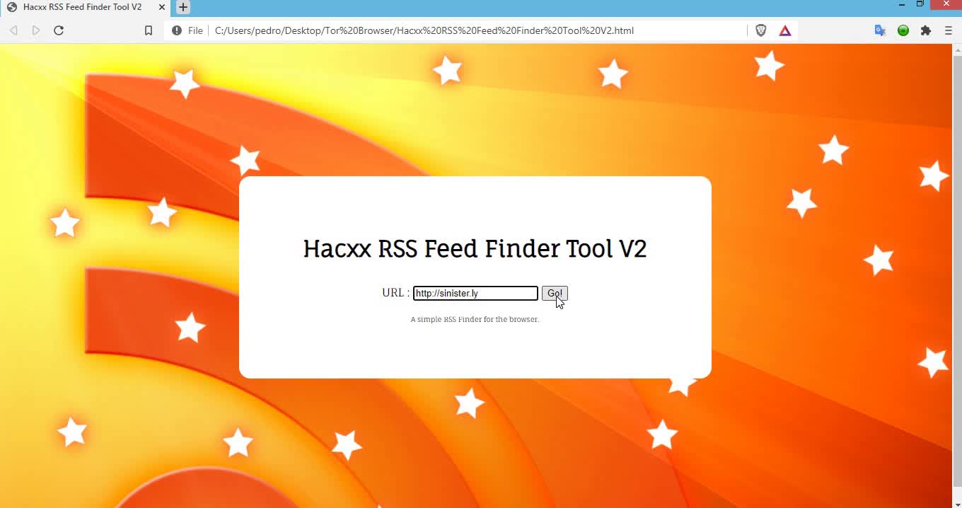 Hacxx RSS Feed Finder Tool V2