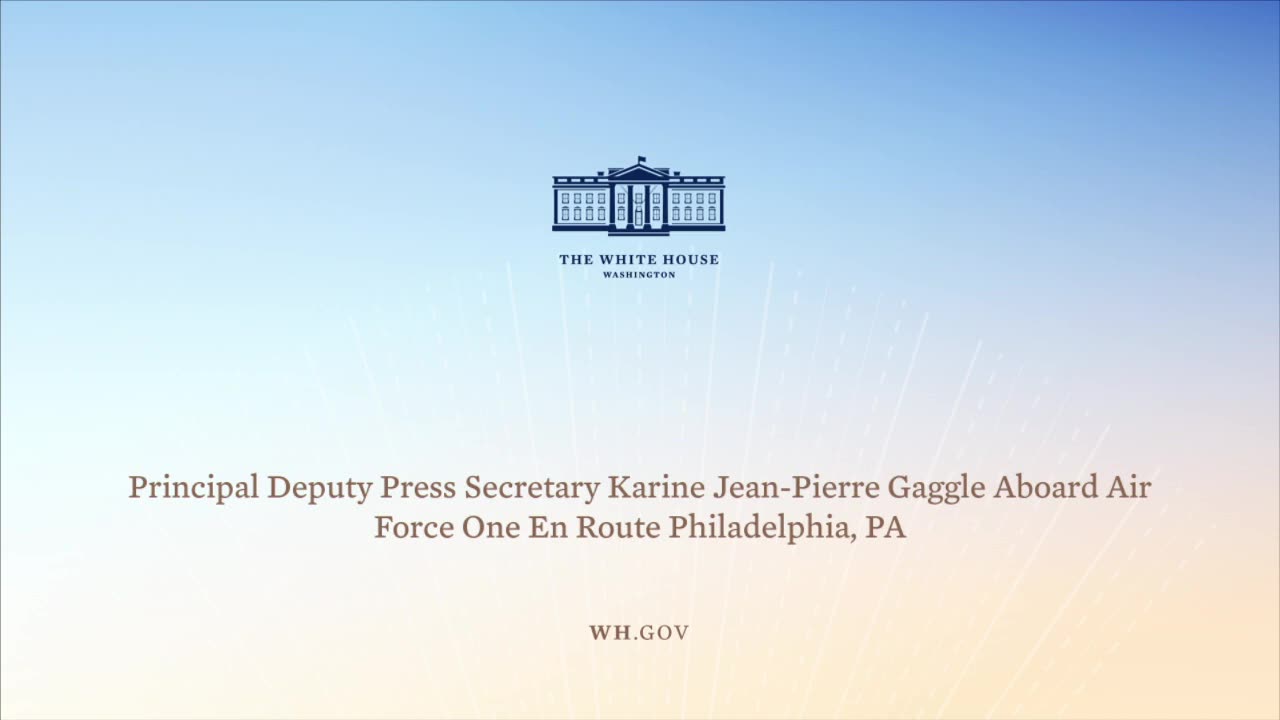 7-13-21 Principal Deputy Press Secretary Karine Jean-Pierre Gaggle Aboard Air Force One
