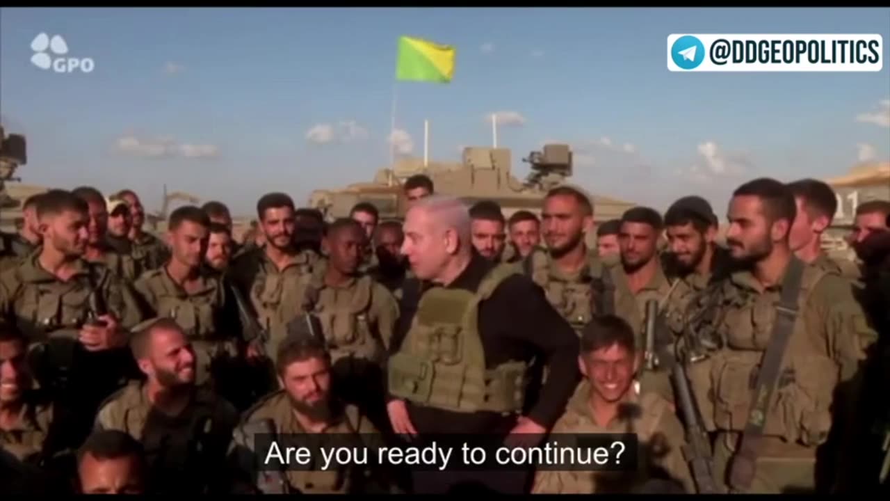 Benjamin Netanyahu released a video on his telegram channel.