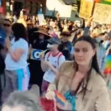 Anna Peacefully Protesting at the Amy Sousa Press Conference Julie Jaman August 15th 2022.