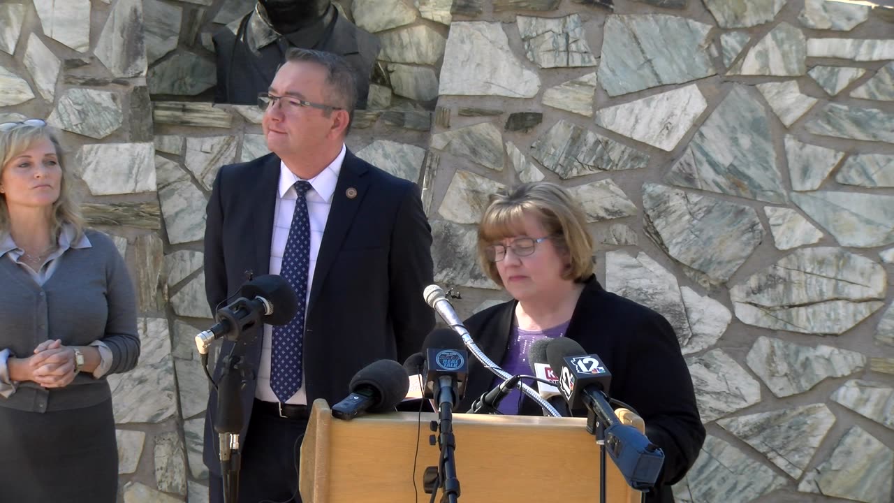 Press Conference Ben Toma, Rachel Mitchell, and Michelle Ahlmer.