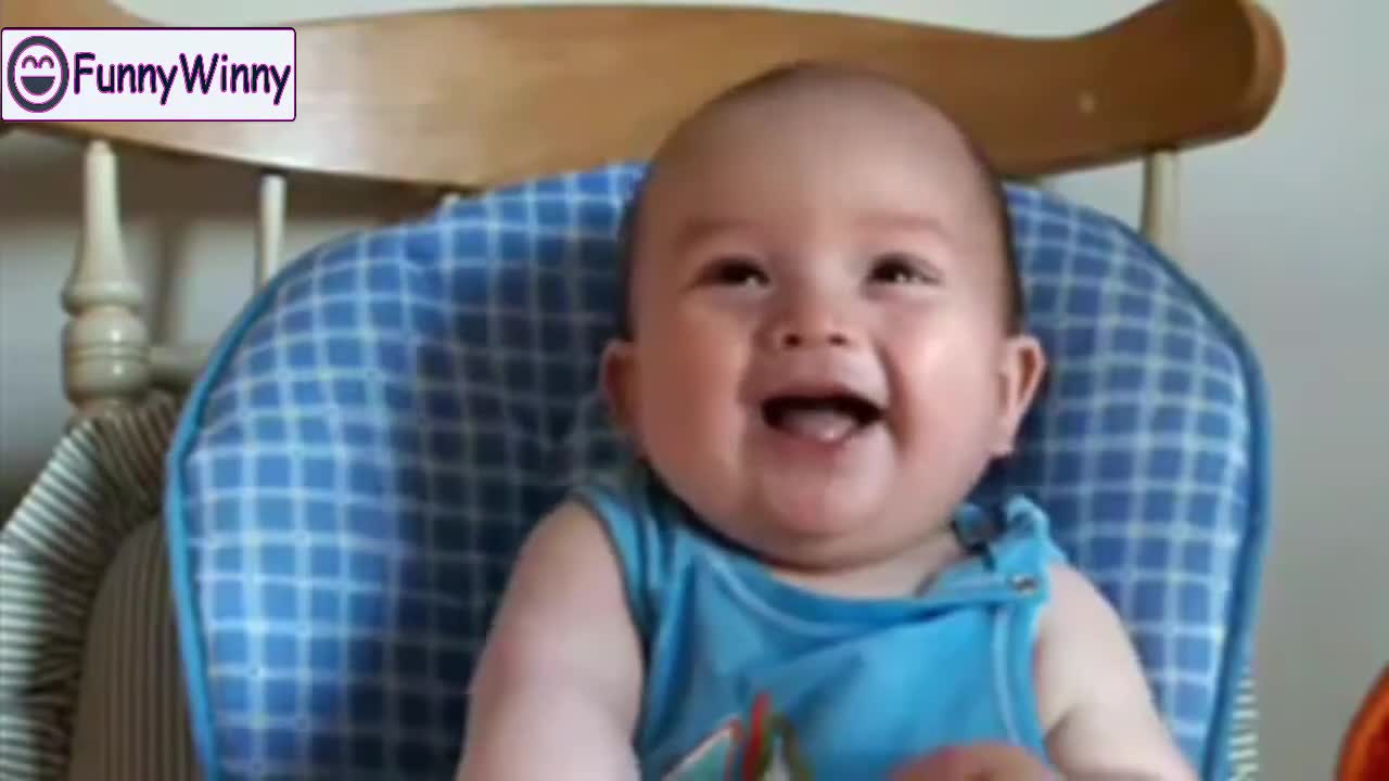 Adorable babies laughing