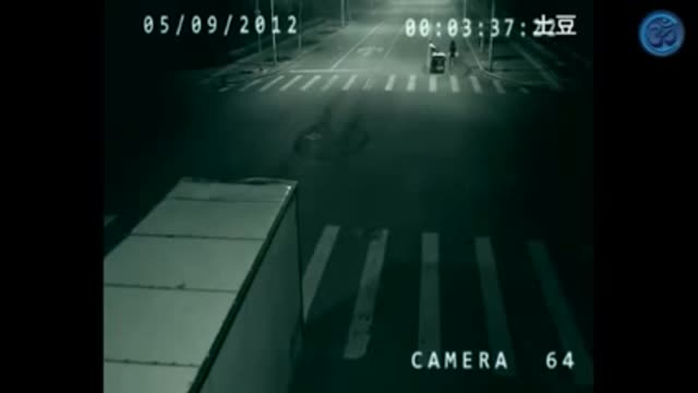 An "Angel" filmed by a surveillance camera