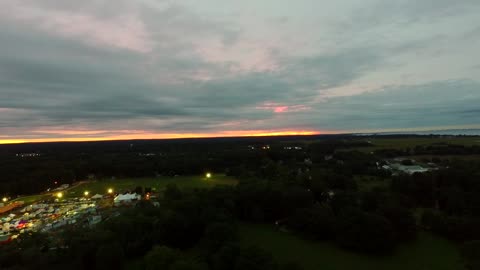 Dawn flight around the guilford, ct fairgrounds