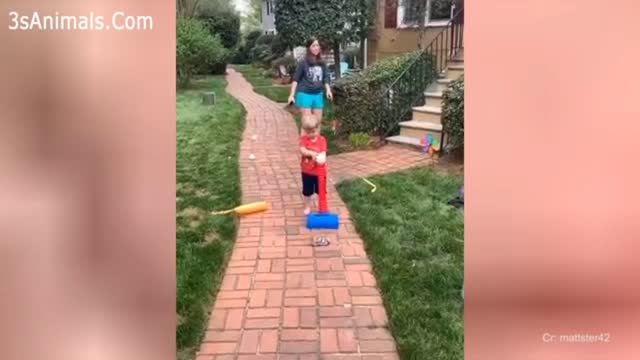 Baby playing with toys and again playing
