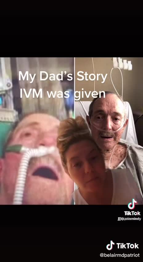 Woman's dad was NOT in good shape at the hospital then he received the MIRACLE IVERMECTIN