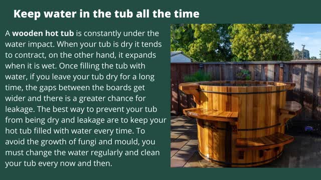 Easy tips for your wood hot tub maintenance