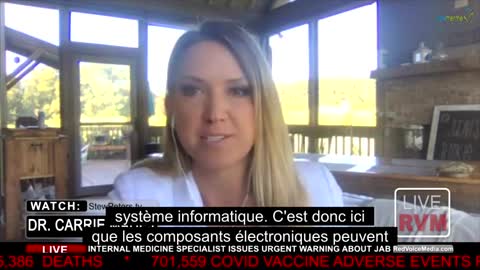 VOSTFR- Dr Carrie Madej- Analyse des vaccins Moderna et J&J sous microscope et lumière blanche