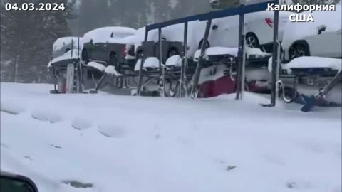 Snow apocalypse in the USA! California March 4, 2024