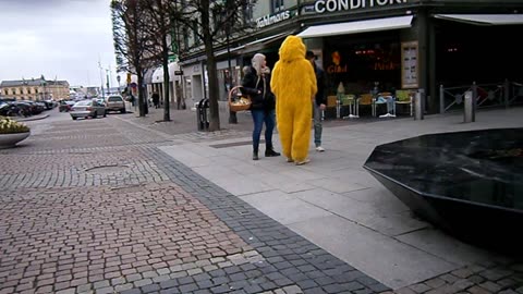 Pippi på Stortorget, Helsingborg. Påskafton 30 Mars 2013