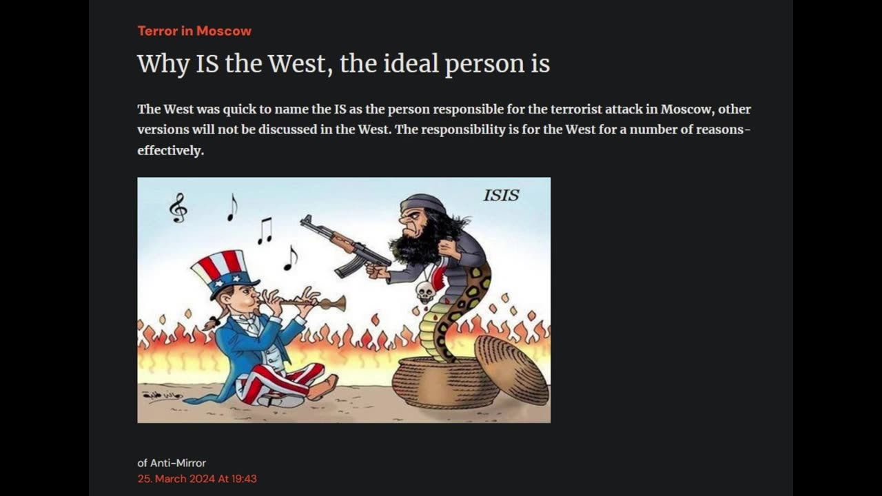 Why IS for the West, the ideal person is