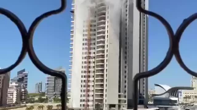 Direct hit of hamas rocket in israel