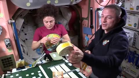 'Space makes eating a lot more fun!' Astronauts explain food prep