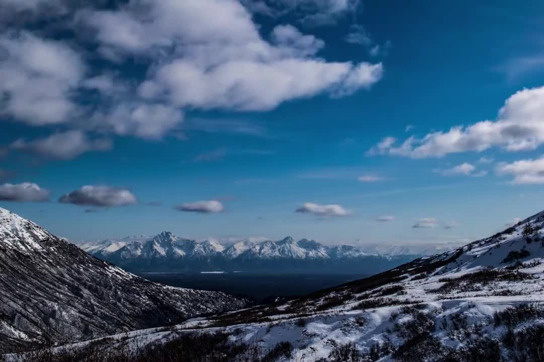 Hatcher Pass, Alaska view, time lapse