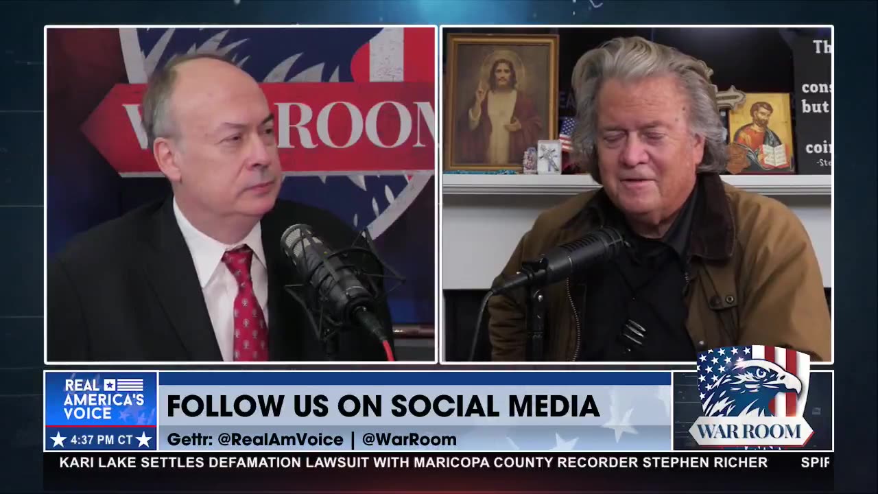 Jeff Clark explains to Steve Bannon how Presidential recess appointments work Nov '24