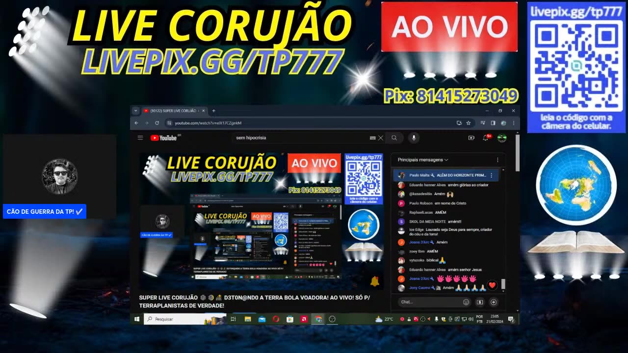 Canal Evidências - elX17CZgnkM - D3T0NND0 A TERRA BOLA VOADORA AO VIVO