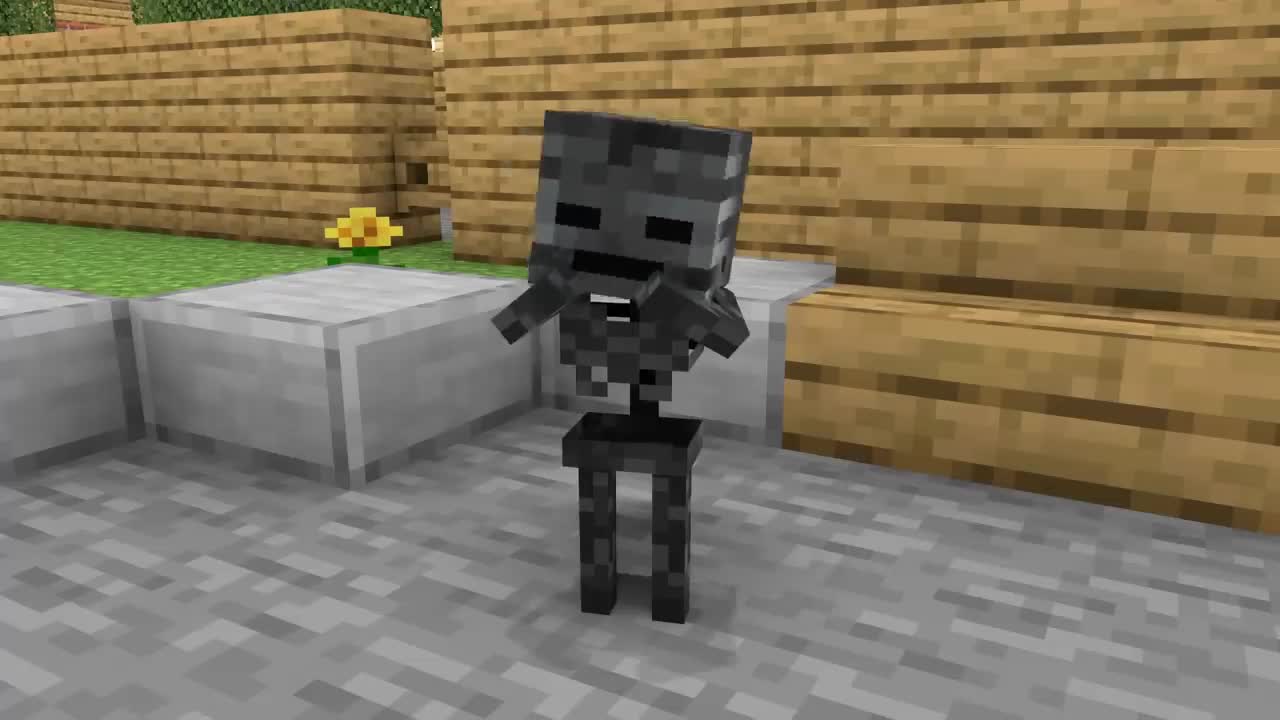 Baby Wither Skeleton Sad Life - Sad Story - Minecraft Animation
