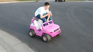 Gunner on the Power Wheels