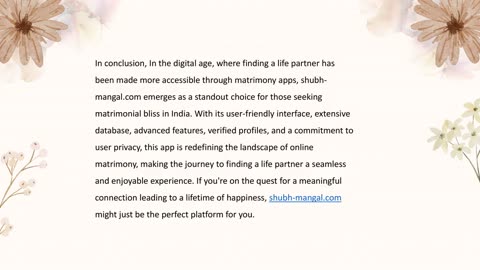 Unveiling the Best Marriage/Matrimony App in India - shubh-mangal.com