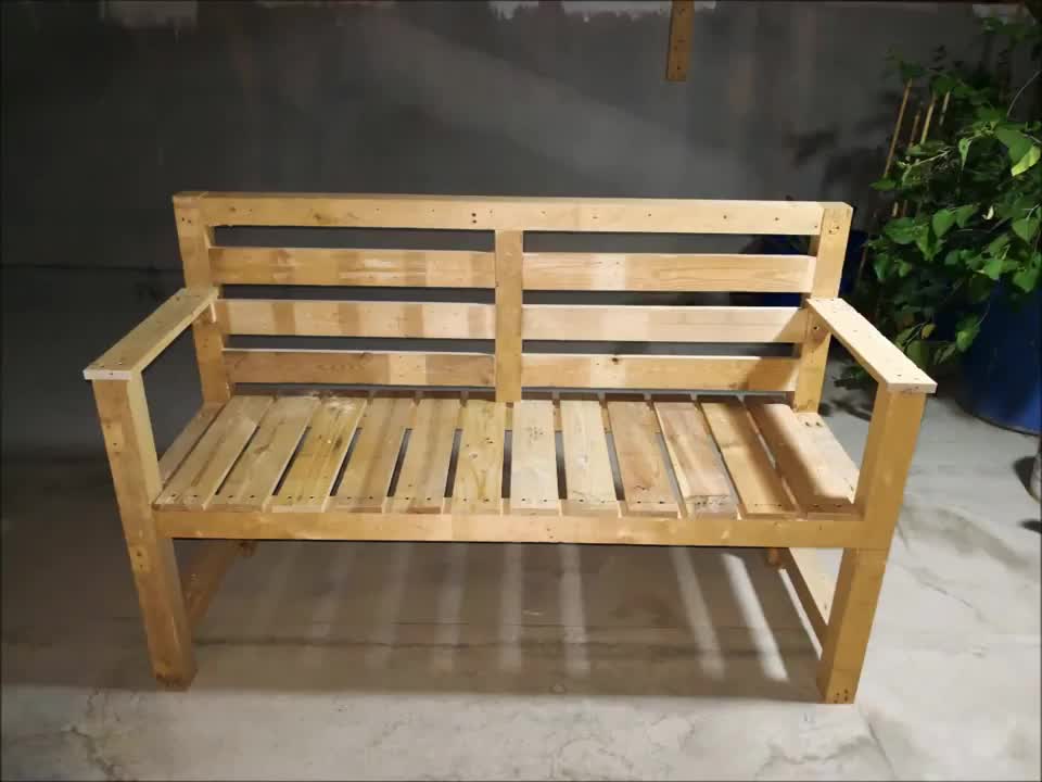 DIY Garden Bench Chair Out Of Scrap Wood ( Pallet Wood )