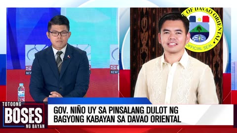 Gov. Niño Uy sa pinsalang dulot ng Bagyong Kabayan sa Davao Oriental