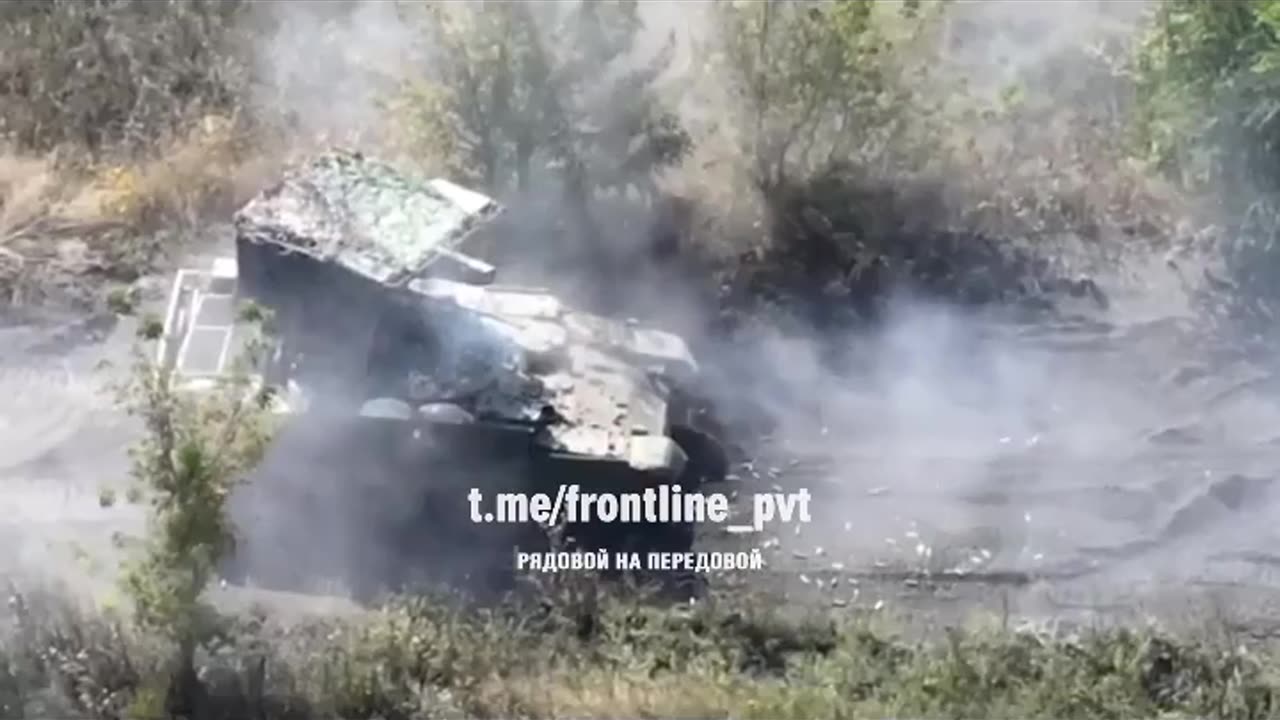 Rare Russian BMPT 'Terminator' tank allegedly firing near Kharkov Front