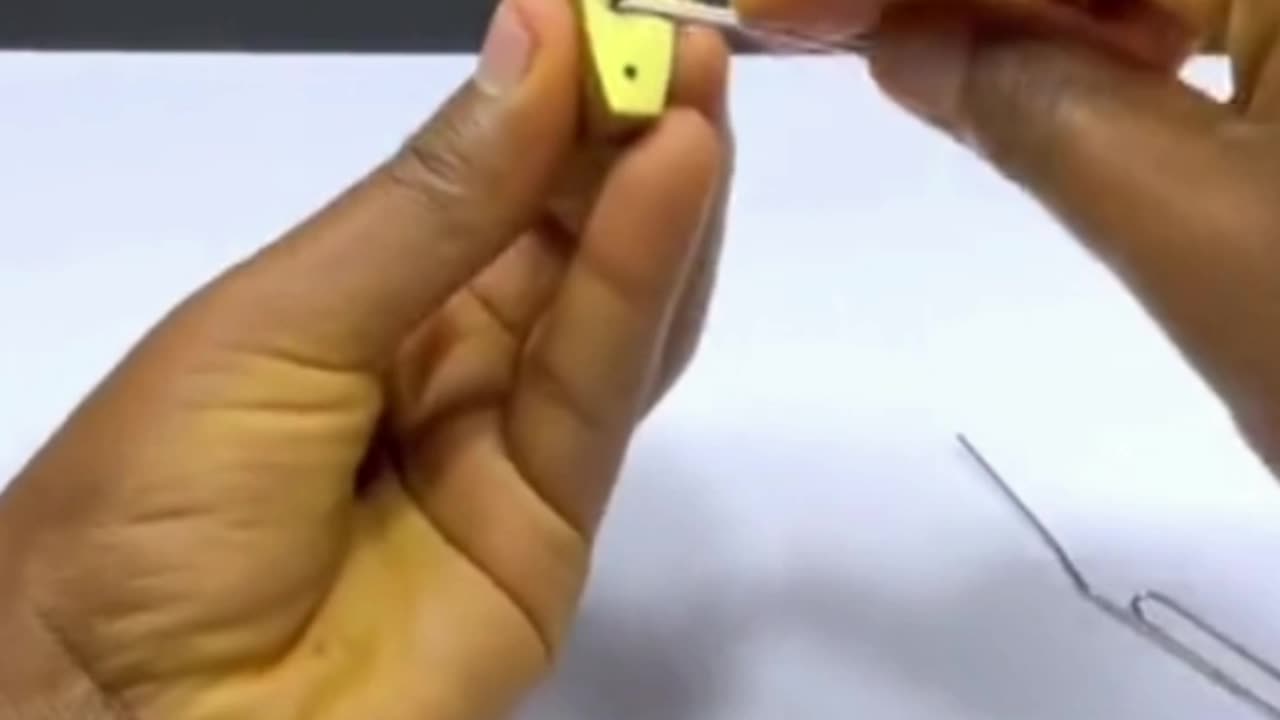 Can you open a Lock using a paper clip?