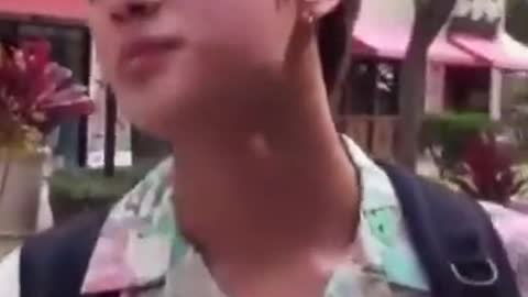 Don't worry he is normal - this is kim seok-jin from jinhit entertainment