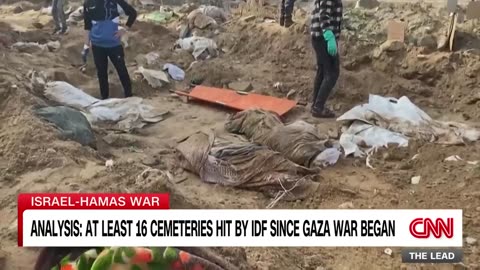 CNN witnessed first hand results of israel's bulldozering of graveyards in gaza