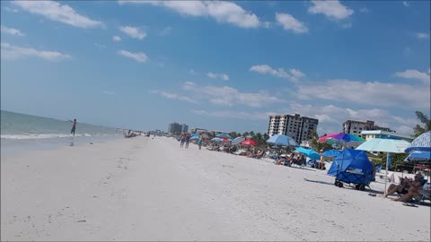 Fort Myers Beach, FL, Beach Bicycling Exploring 2022-02-26 part 2 of 3