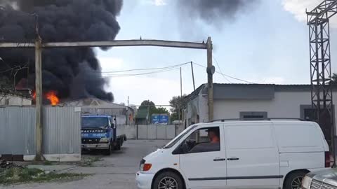 Russian warehouses were destroyed in Kherson near the railway station