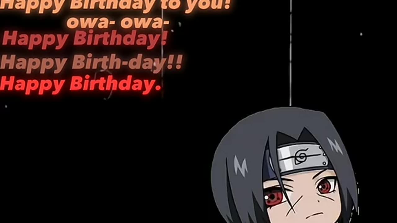 Wishing happy birthday from Naruto team to fans