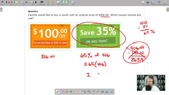 Percent of a number: tax, discount, and more - IXL A1.D.7 (SKZ)