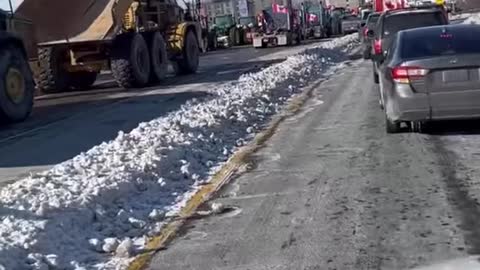 MORE TRUCKERS are on their way to block bridges and park around Parliament.