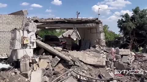 The Russians hit our house with a Point-U missile, but missed by 50 meters. Lysychansk, June 19.