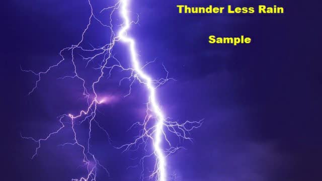 Thunder with less rain