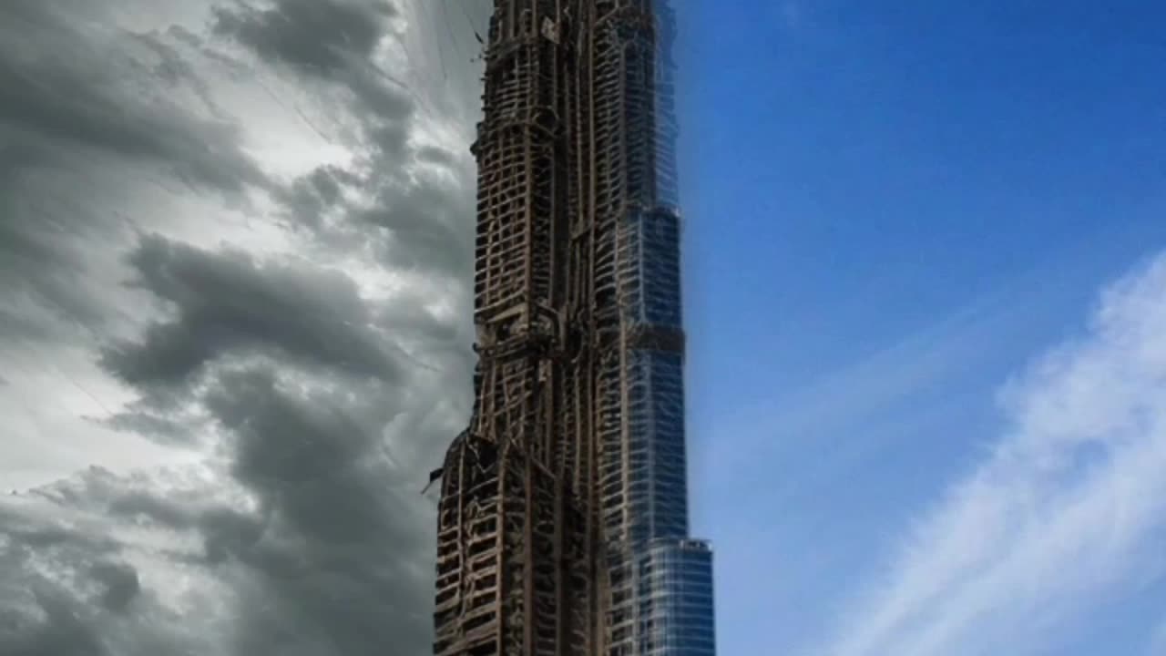 The Burj Khalifa Convert in Horror Place | #rumble #trendind #viral