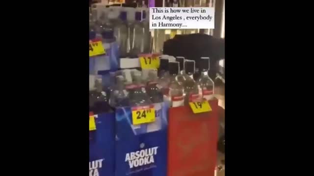 Ghetto hoodrat thugs destroy a small business by stealing thousands of dollars of liquor from it